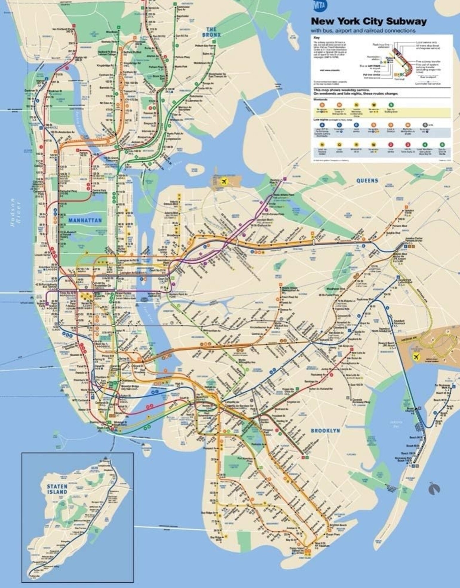 New York Puzzle Company Puzzle -  MTA Map (500 pc)