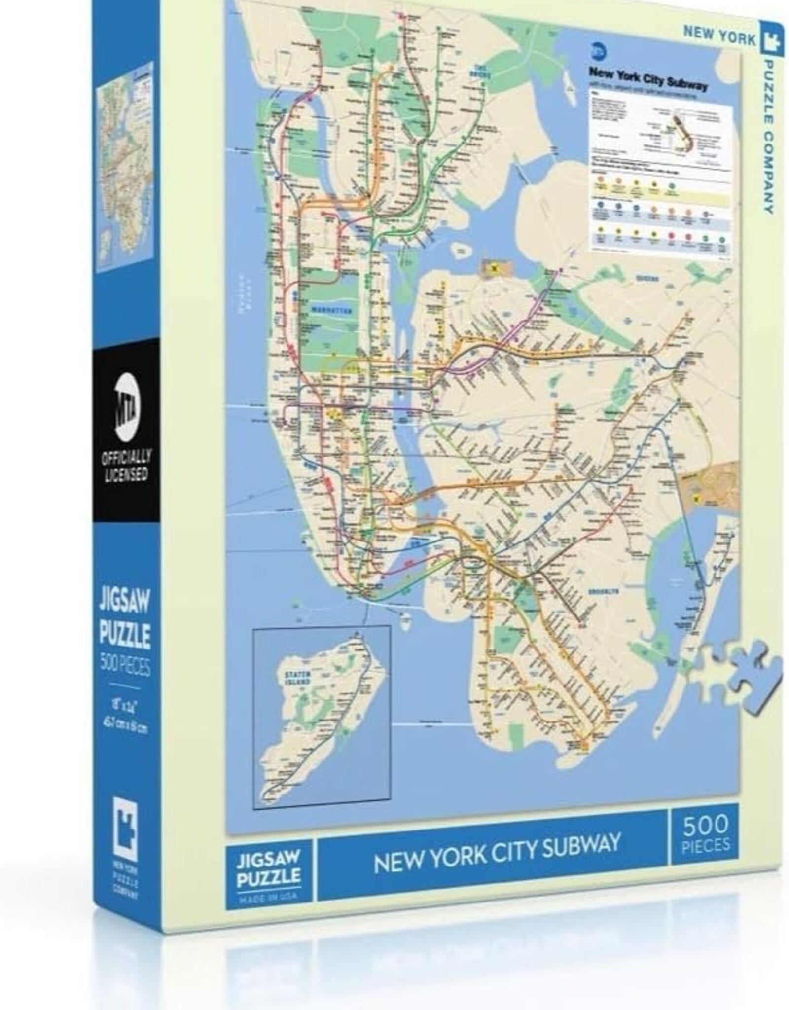 New York Puzzle Company Puzzle -  MTA Map (500 pc)