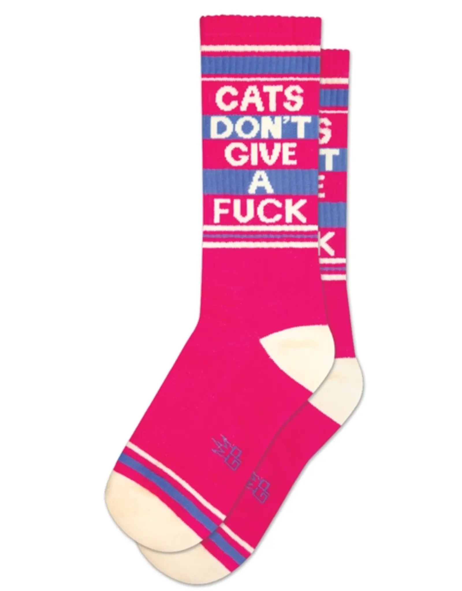 Gumball Poodle Socks - Athletic: Cats Don't Give a F