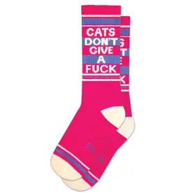 Gumball Poodle Socks - Athletic: Cats Don't Give a F