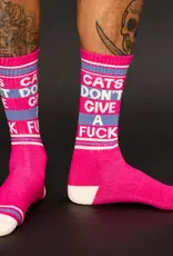 Gumball Poodle Socks - Athletic: Cats Don't Give a F