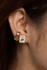 Yellow Owl Workshop Earrings - Stud: YOW Rice & Soy Sauce