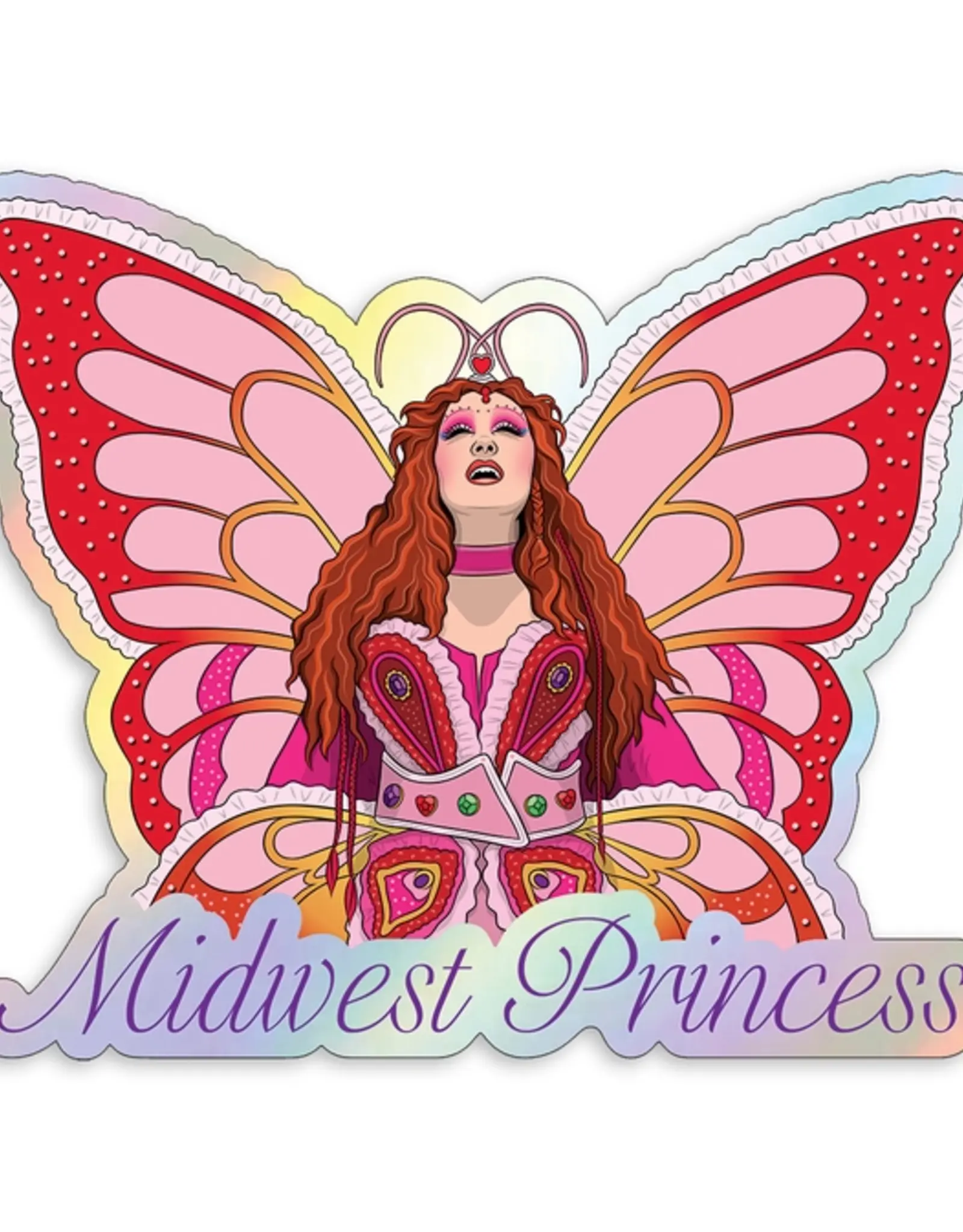 The Found Sticker - Chappell Midwest Princess Holo Butterfly