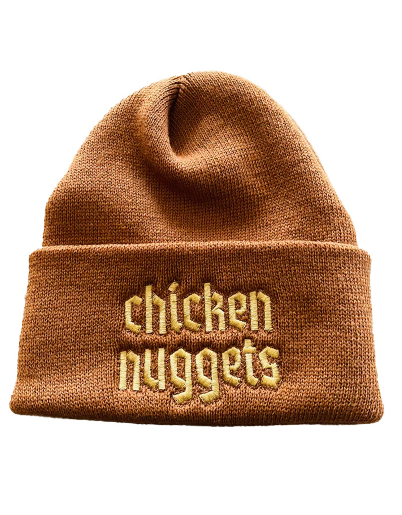The Silver Spider Hat - Beanie:  Chicken Nuggets (Brown)