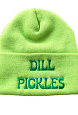The Silver Spider Hat - Beanie:  Dill Pickles (Lime Green)