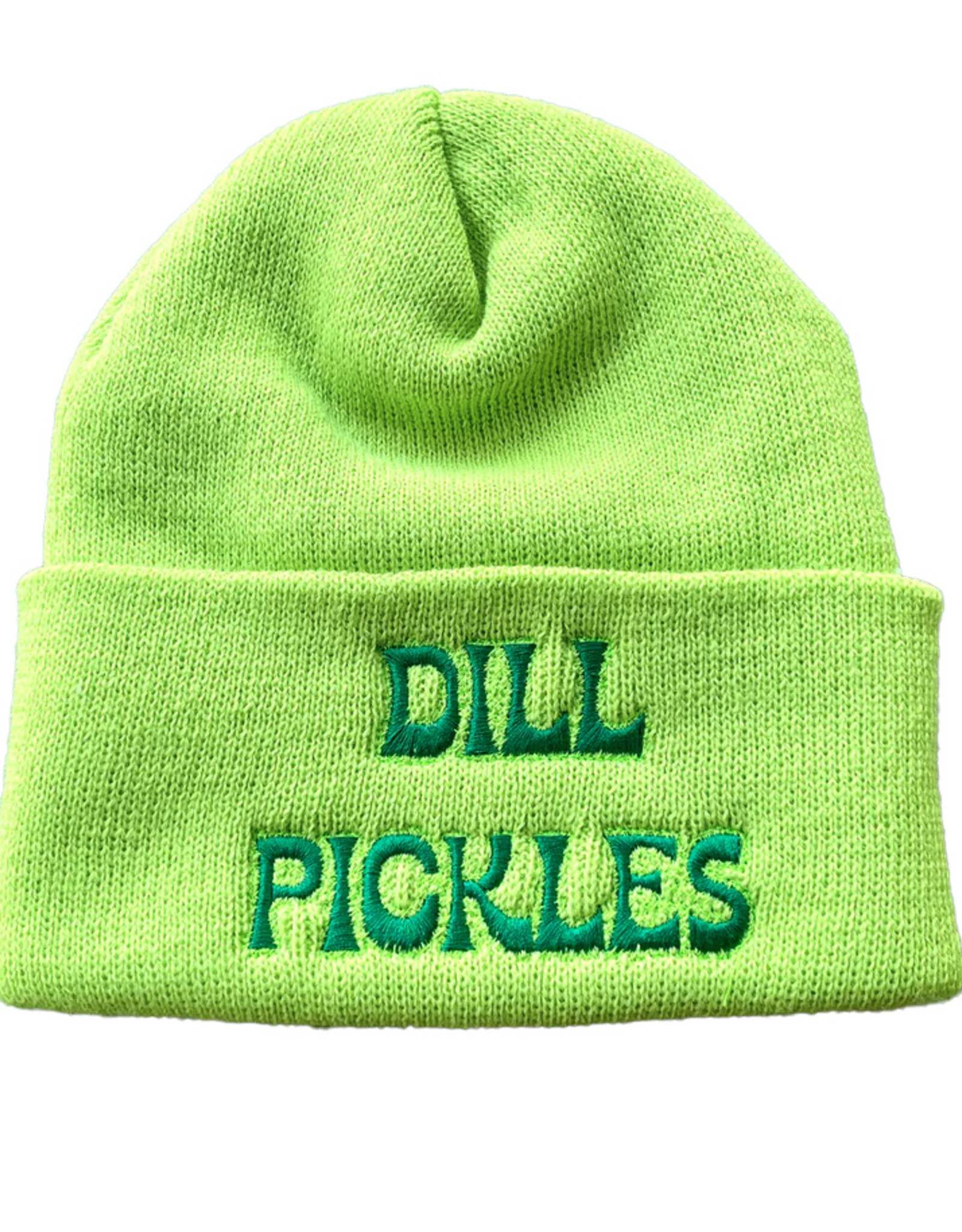 The Silver Spider Hat - Beanie:  Dill Pickles (Lime Green)