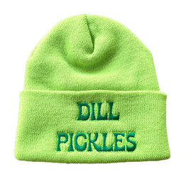 The Silver Spider Hat - Beanie:  Dill Pickles (Lime Green)