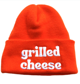 The Silver Spider Hat - Beanie:  Grilled Cheese (Orange)