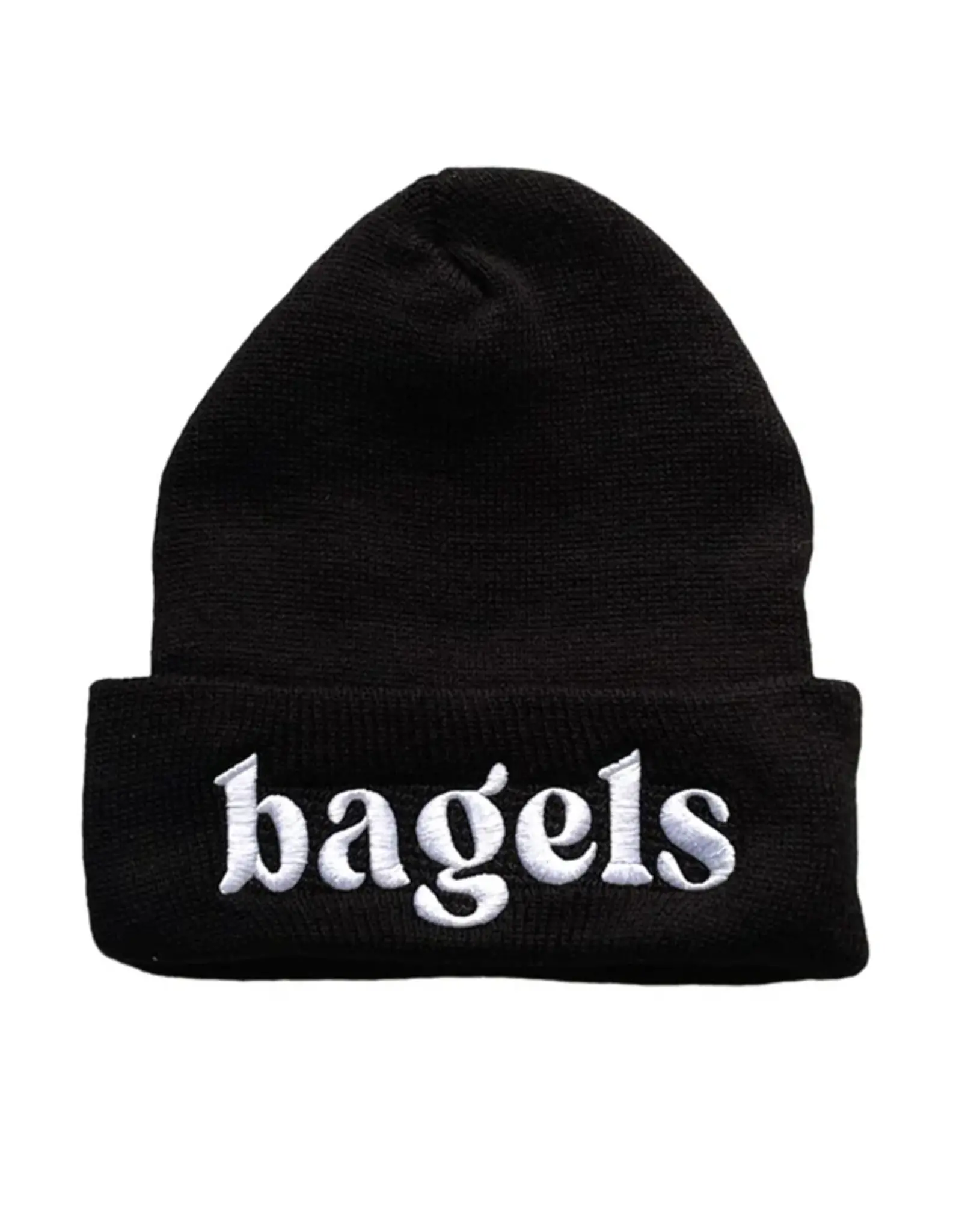 The Silver Spider Hat - Beanie:  Bagels (Black)