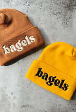 The Silver Spider Hat - Beanie: Bagels (Brown)