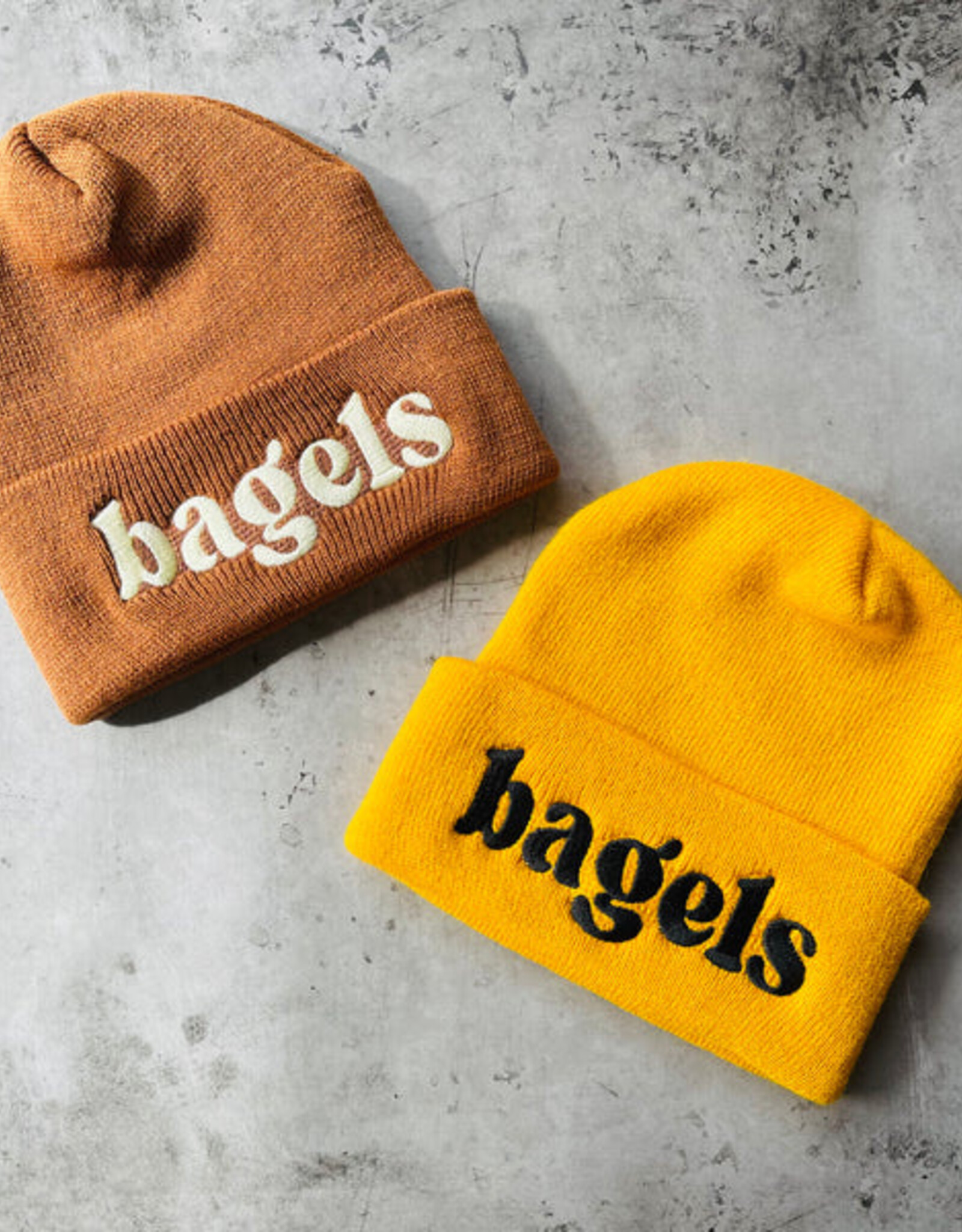 The Silver Spider Hat - Beanie: Bagels (Brown)