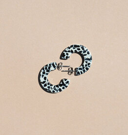 Nat & Noor Hoop Earring - Ray:  Speckled Dalmation
