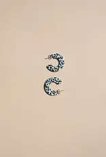 Nat & Noor Hoop Earring - Ray:  Speckled Dalmation