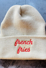 The Silver Spider Hat - Beanie: French Fries (Beige Yellow)