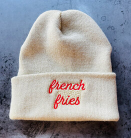 The Silver Spider Hat - Beanie: French Fries (Beige Yellow)