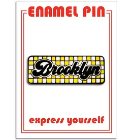 The Found Enamel Pin - Brooklyn Checkered