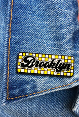 The Found Enamel Pin - Brooklyn Checkered