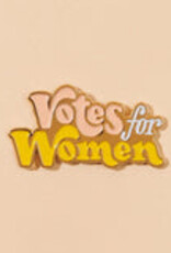 And Here We Are Enamel Pin - Votes for women