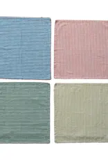 Creative Co-Op Napkins - Set of 4: Woven Cotton Striped