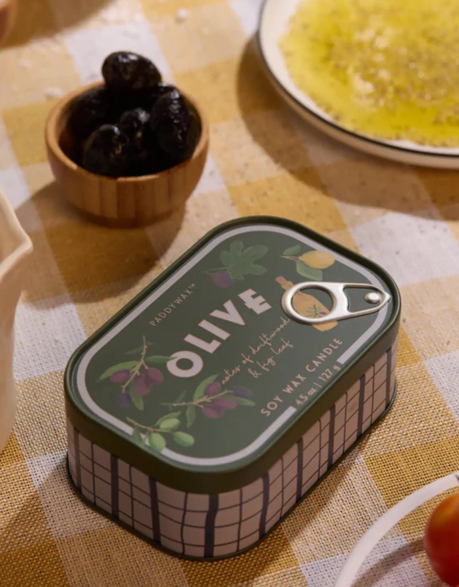 Paddywax Candle - Bistro Tin: Fig and Olive