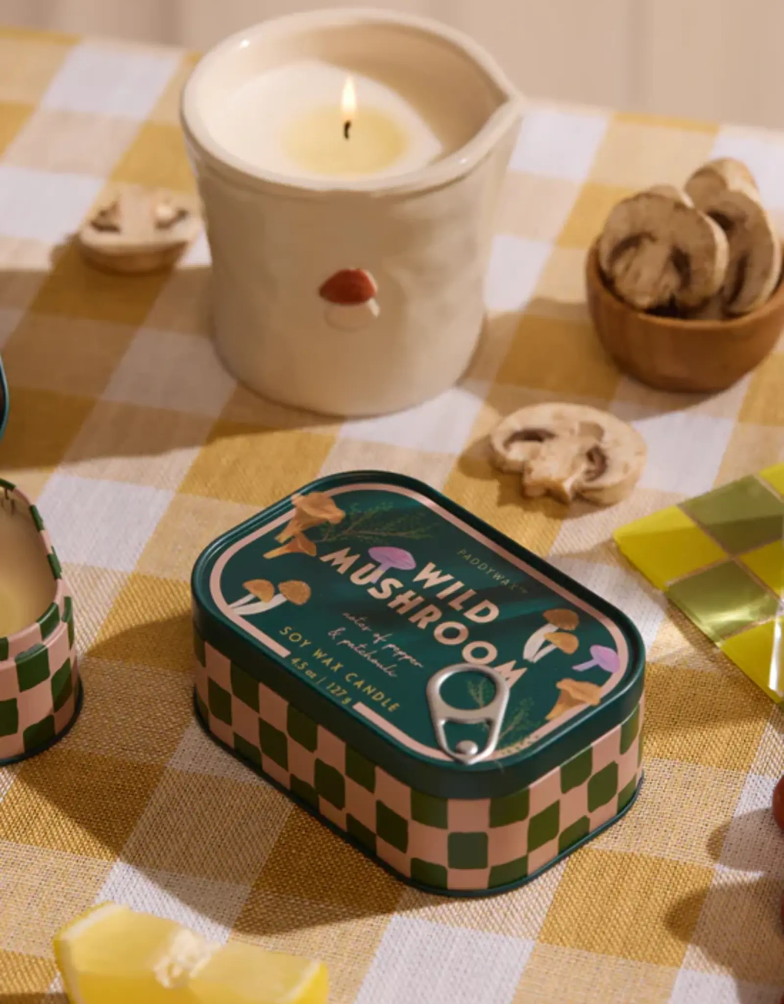 Paddywax Candle - Bistro Tin: Wild Mushroom