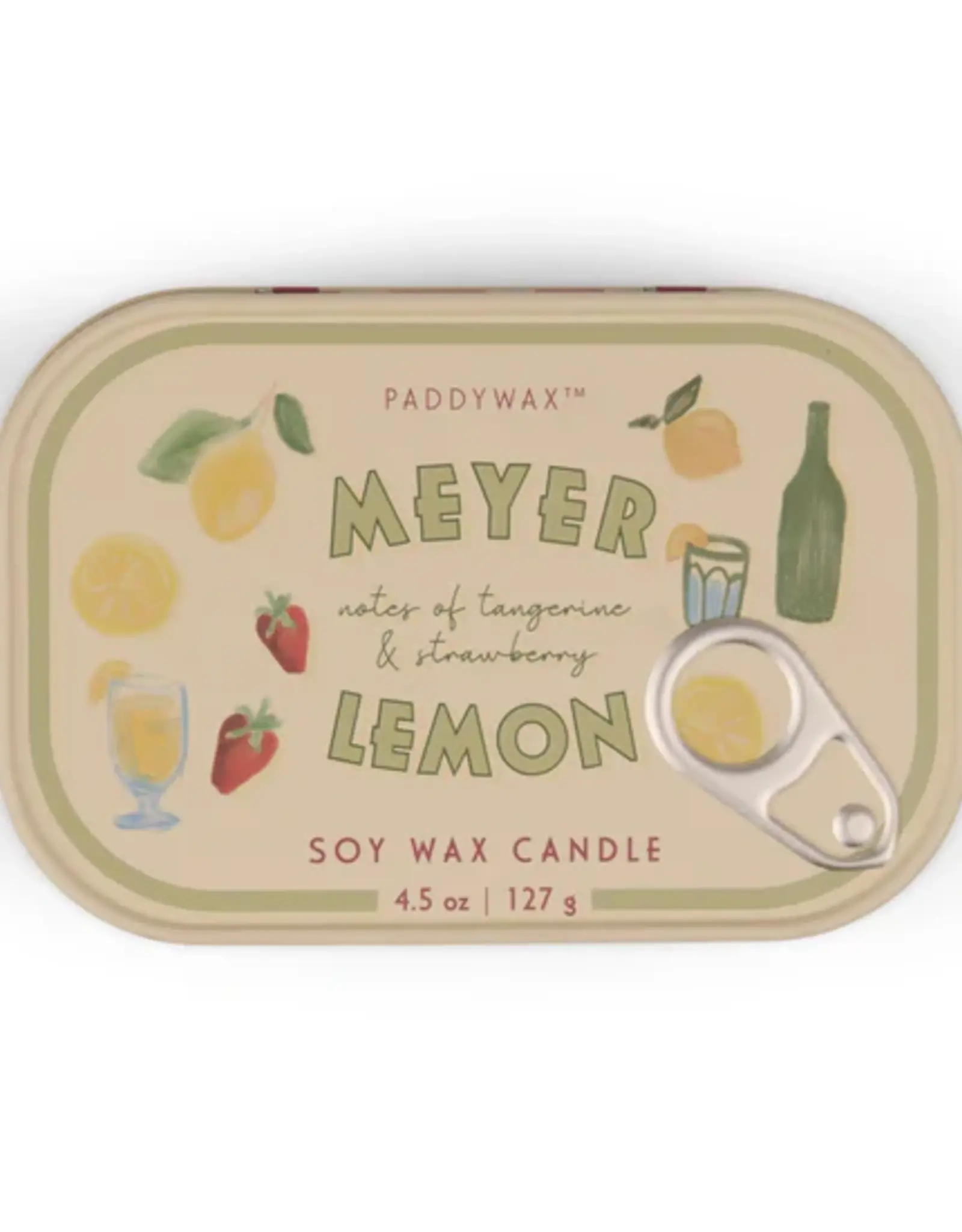 Paddywax Candle - Bistro Tin: Meyer Lemon