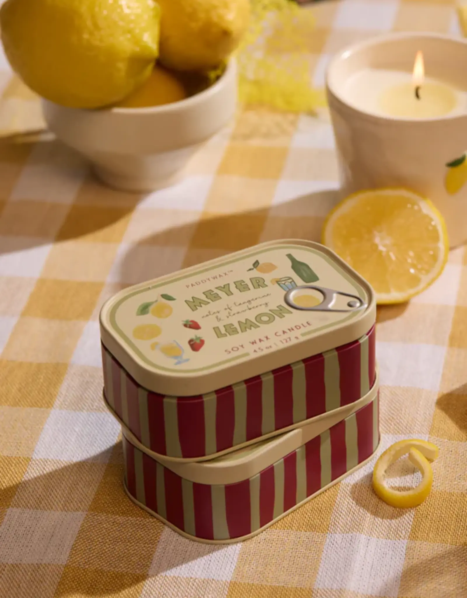 Paddywax Candle - Bistro Tin: Meyer Lemon