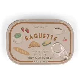 Paddywax Candle - Bistro Tin: French Baguette