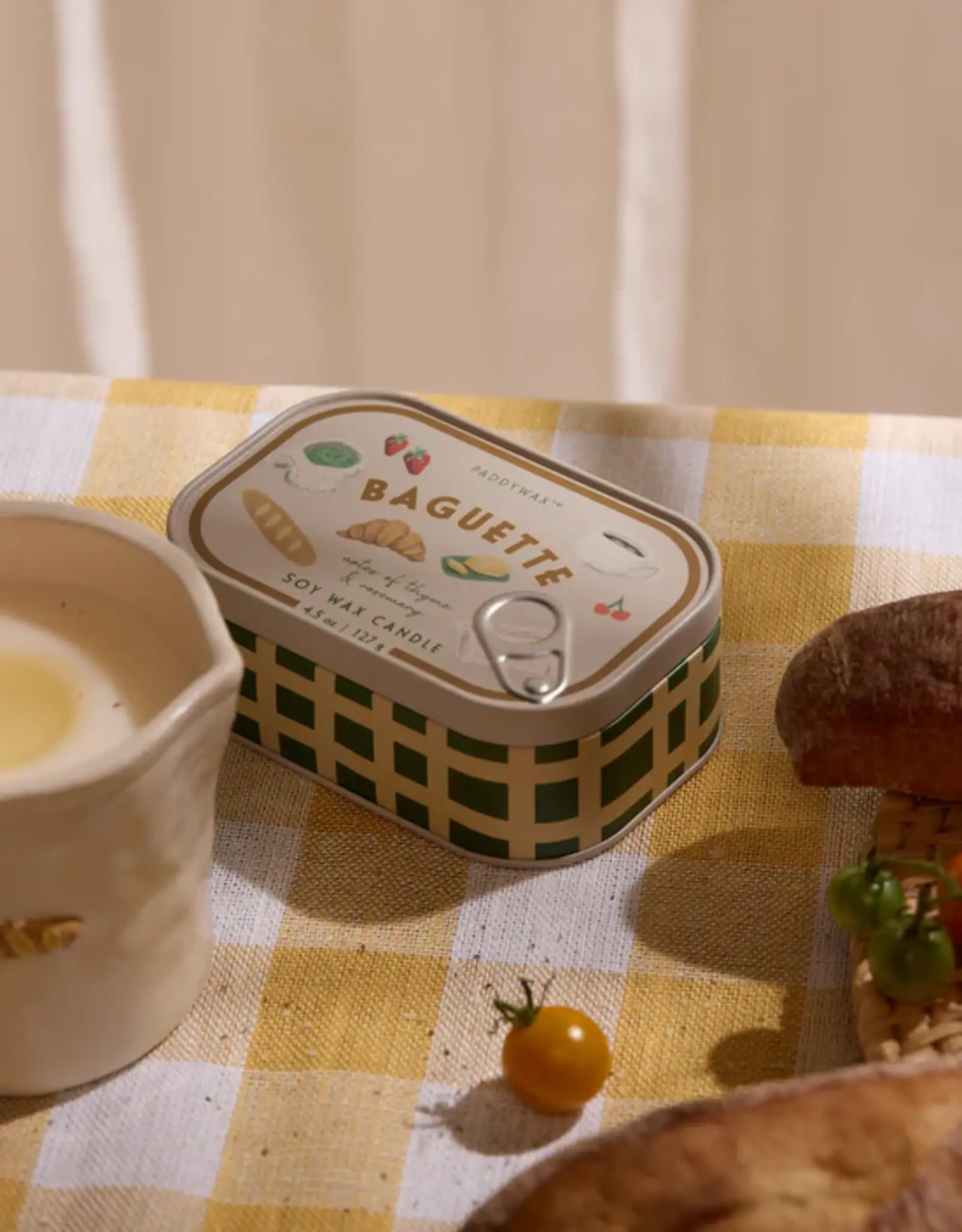 Paddywax Candle - Bistro Tin: French Baguette