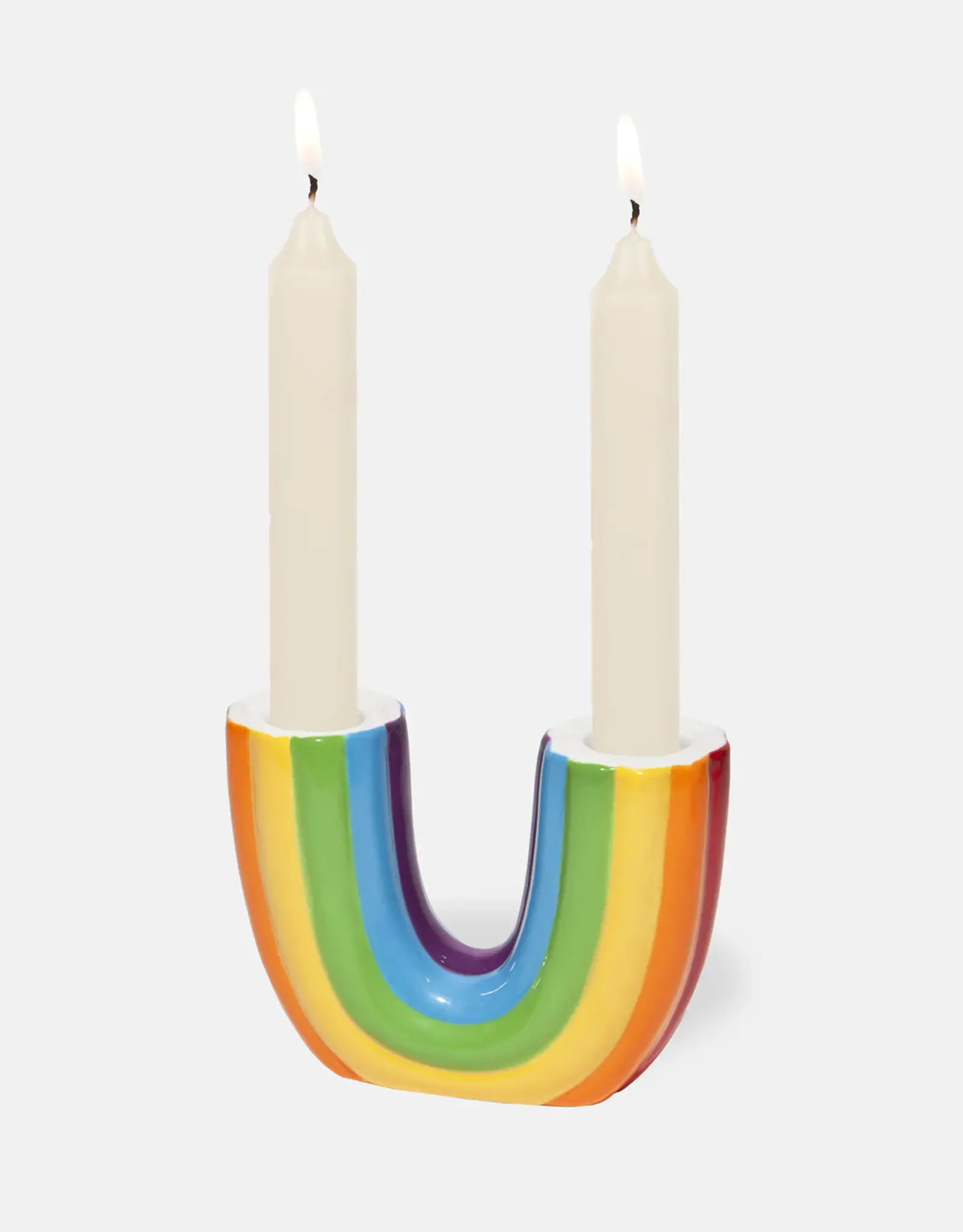 Doiy Candle Holder - Rainbow