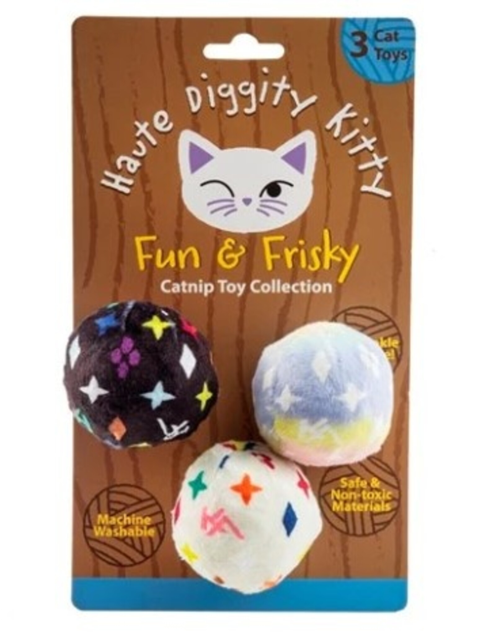 Haute Diggity Dog Cat Toy -  CV Balls (Monogram)