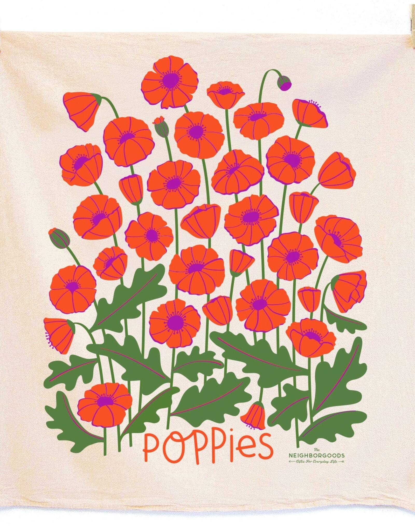 Neighborgoods Dish Towel -  Poppies