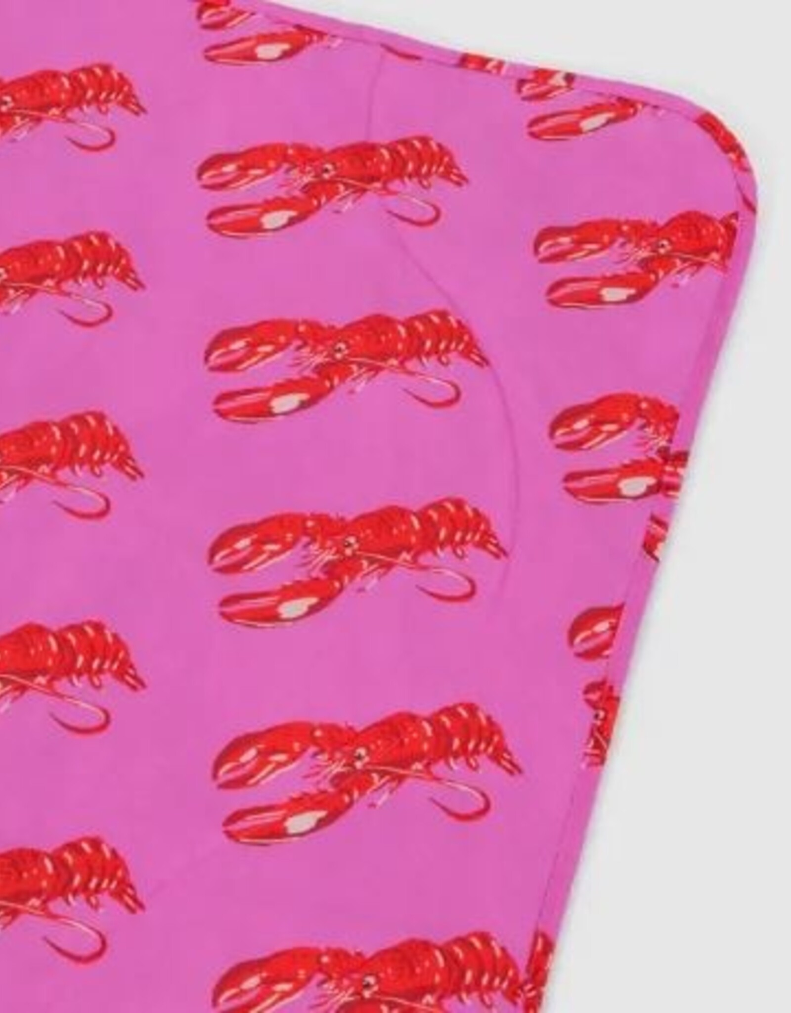 BAGGU Puffy Picnic Blanket - Pink Lobster
