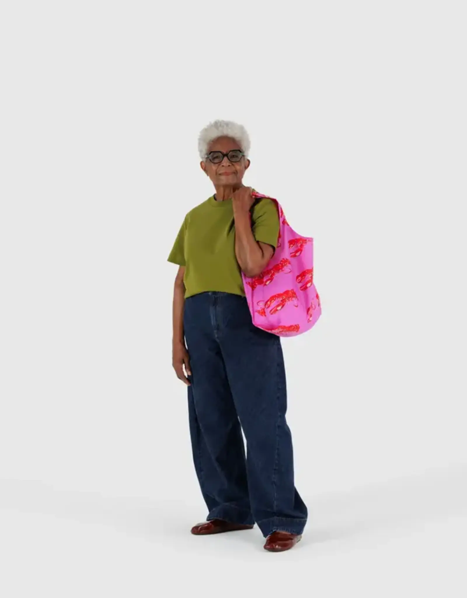 BAGGU Tote - Foldble: Baggu Pink Lobster
