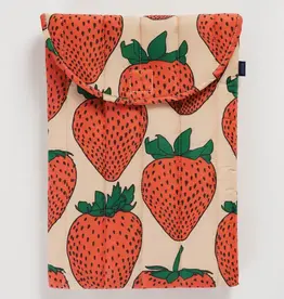 BAGGU Laptop Sleeve Puffy 16" - Strawberry