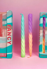 Pink Stories Taper Candles - Set of 2: Twisted Fancy Pink Stories Taper Candles - Set of 2: Twisted Fancy