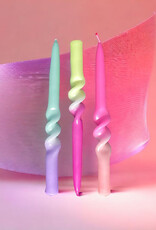 Pink Stories Taper Candle - Set of 3: Dip Dye Swirl Yummy Dragonfruit Pink Stories Taper Candle - Set of 3: Dip Dye Swirl Yummy Dragonfruit