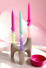 Pink Stories Taper Candle - Set of 3: Dip Dye Swirl Yummy Dragonfruit Pink Stories Taper Candle - Set of 3: Dip Dye Swirl Yummy Dragonfruit