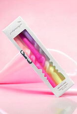 Pink Stories Taper Candle - Set of 3: Dip Dye Swirl Yummy Dragonfruit Pink Stories Taper Candle - Set of 3: Dip Dye Swirl Yummy Dragonfruit