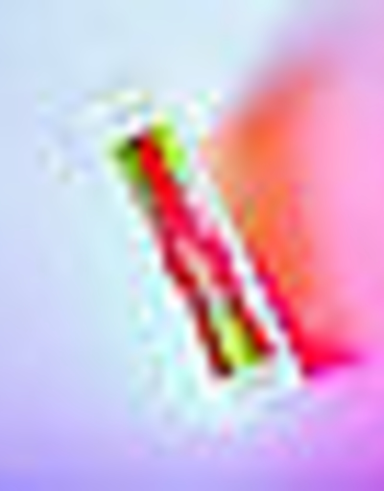 Pink Stories Taper Candle - Set of 3: Dip Dye Swirl Lollipop Flowers