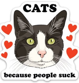 The Found Sticker - Cats Beacuse People Suck