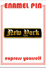 The Found Enamel Pin - New York (Old English)