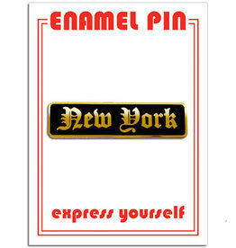 The Found Enamel Pin - New York (Old English)