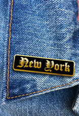 The Found Enamel Pin - New York (Old English)