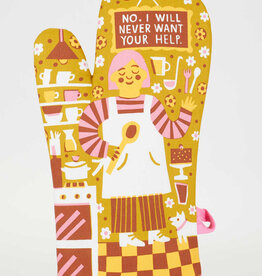Blue Q Oven Mitt - Never Want Your Help