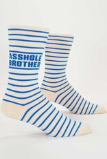 Blue Q Socks - Men's Crew: Asshole Brother