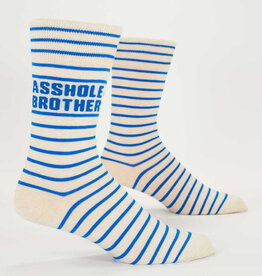 Blue Q Socks - Men's Crew: Asshole Brother