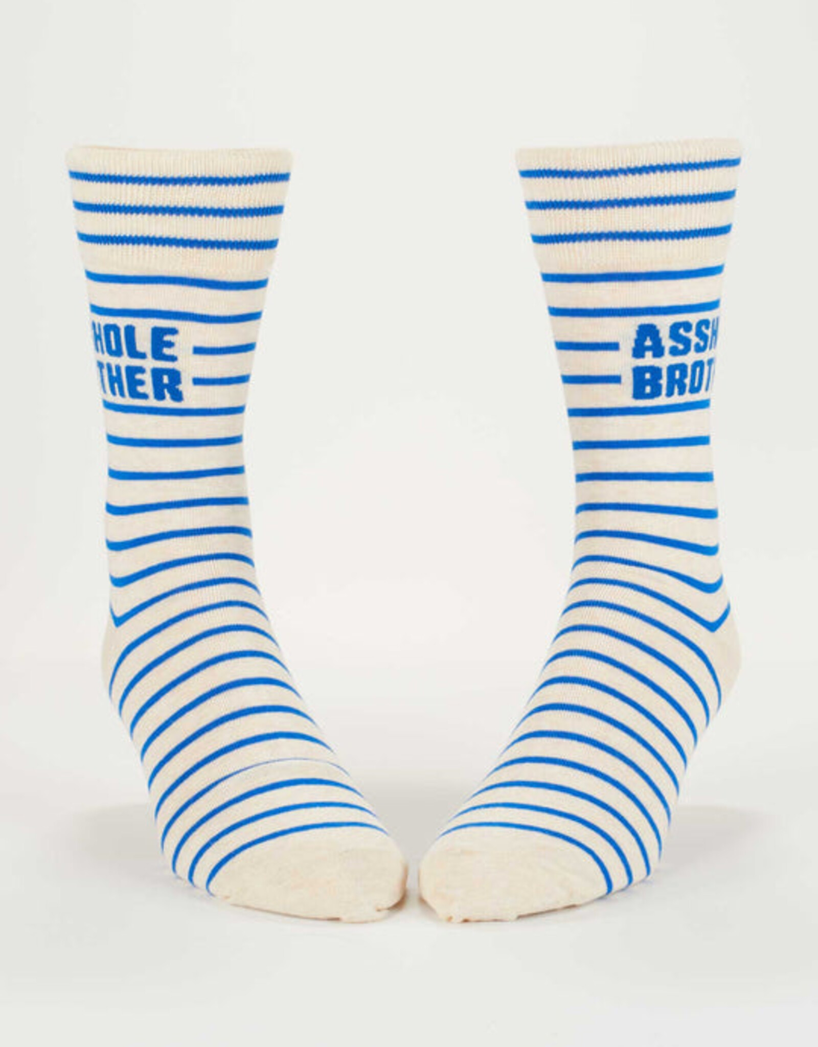 Blue Q Socks - Men's Crew: Asshole Brother
