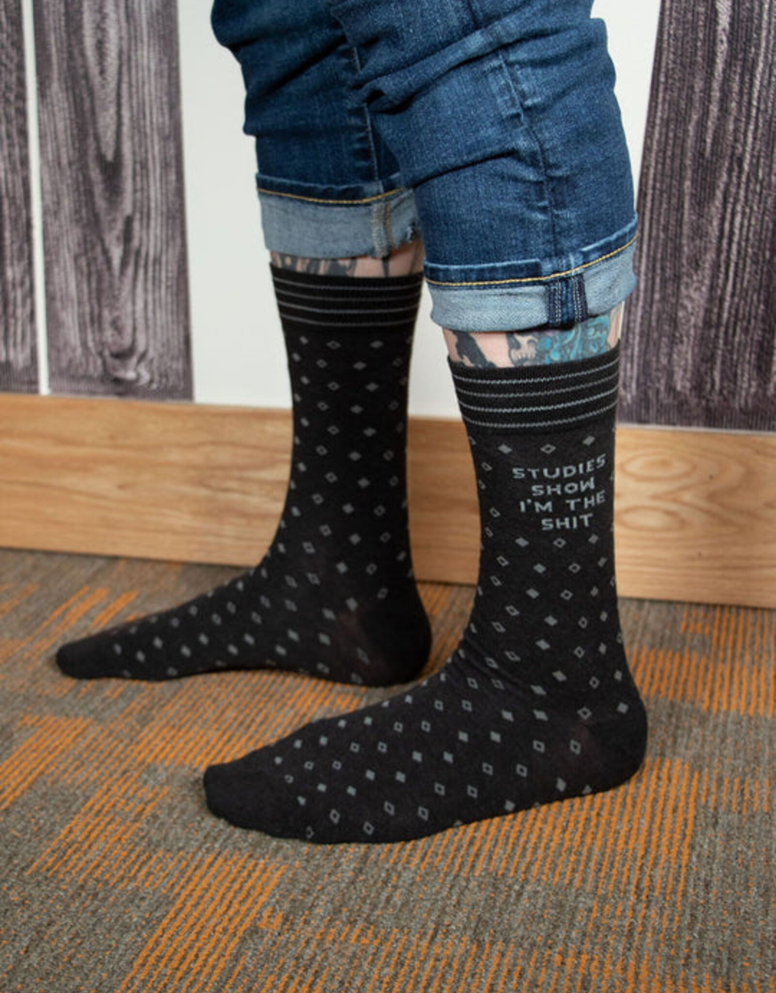 Blue Q Socks - Mens Crew: I'm the Shit