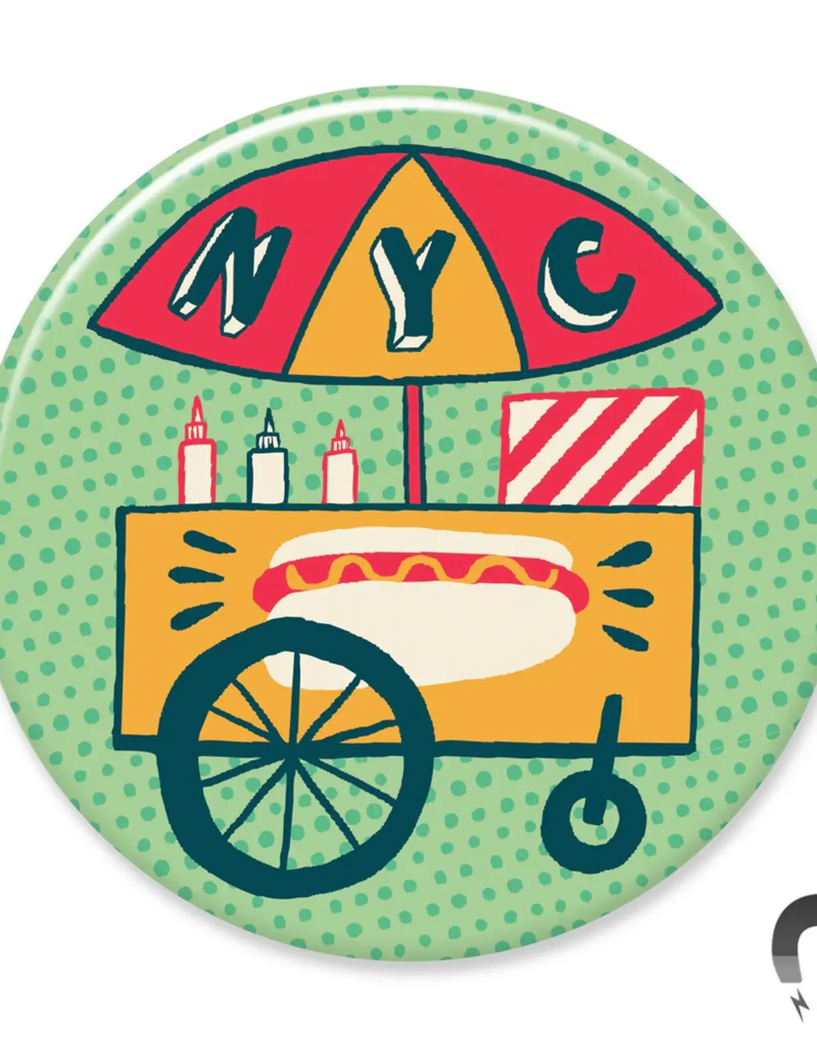 Badge Bomb Magnet - BB NYC  Hot Dog Cart